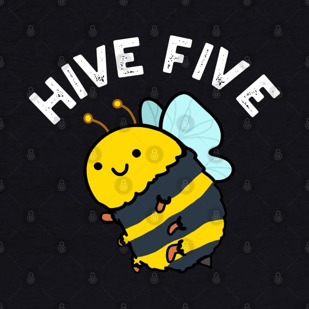 Hive Five Cute High Five Bee PUn by punnybone